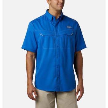 Columbia PFG Low Drag Offshore Short Sleeve, Camisa Azules Para Hombre | 291547-HOW